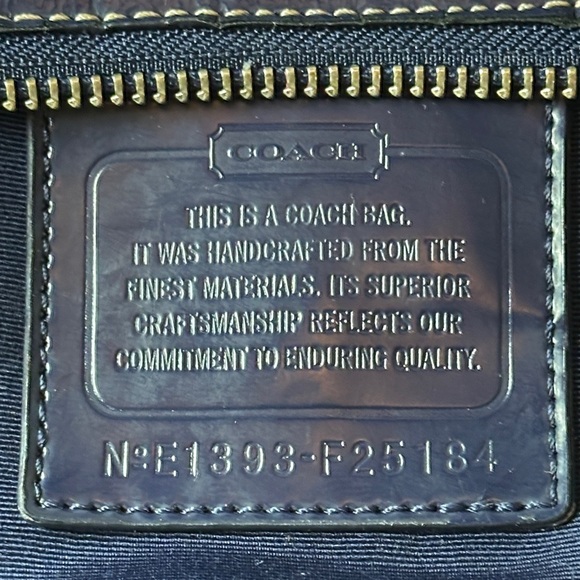 COACH 2013 Linear Stripe Bag nylon 25184 - Picture 11 of 12